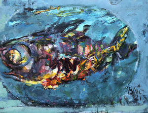 "Not a Yummy Fish" by Bato Bostandzic, Acrylic on Canvas