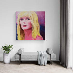 "Taylor Blonde" by Dennis Asbury, Acrylic on Canvas