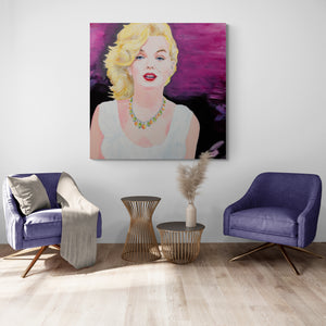 "Marilyn Monroe Always" by Dennis Asbury, Acrylic on Canvas