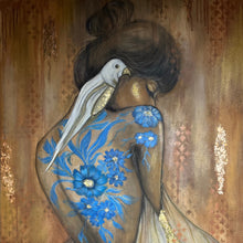 "Wish" by Niloo Pariscari, Mixed Media on Canvas