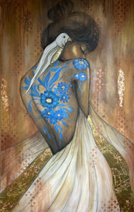 "Wish" by Niloo Pariscari, Mixed Media on Canvas