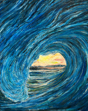 "Big Blue Wave" by Moira Lumpkin, Acrylic on Canvas