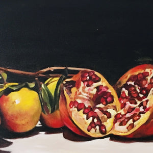"Pomegranate" by Feri Bashar, Oil on Canvas