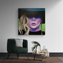 "Gaga Stare" by Dennis Asbury, Acrylic on Canvas