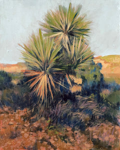 “Yucca” by Francis DiFronzo, Oil over Acrylic and Gouache