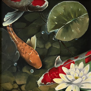 "Under the Sea" by Feri Bashar, Oil on Canvas