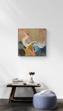 "Blue Heron" by Rokhsareh Shojaedin, Acrylic on Canvas