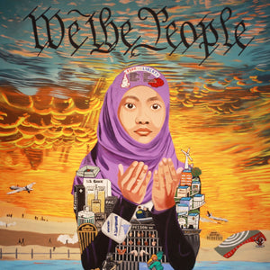 "We The People" by Karen Sarrow,  Acrylic and ink on Canvas