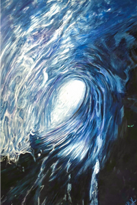 "Eye of The Blue Lion" by Howard Kirk, Oil on Canvas