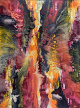 Abstract art with vibrant colors and textures