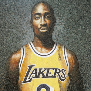"2 Pac" by Jay Nadeau, Glass Mosaic