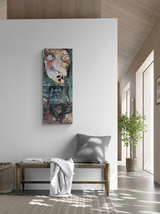 "By the Fire" by Bato Bostandzic, Acrylic on Canvas