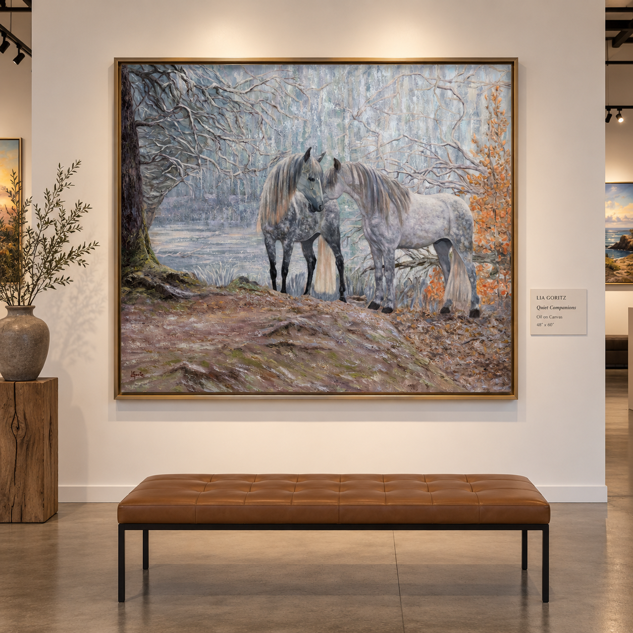 Lia Goritz "Quiet Compassions" 48"X60" Laguna Beach–based oil painter