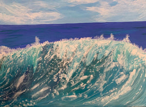 "Last Splashes" by Catherine Benita, Giclée on Canvas