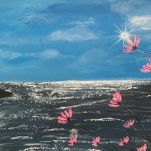 "Dolphins Enjoy Playing in Dark Ocean" by Catherine Benita, Giclée on Canvas
