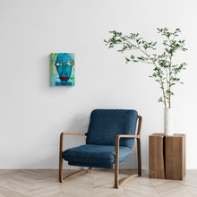 "Blue Guy" by Maureen Thompson, Acrylic on Canvas