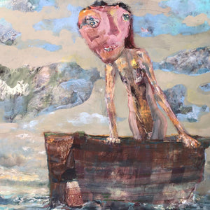"Courageous Sailing" by Bato Bostandzic, Acrylic on Canvas