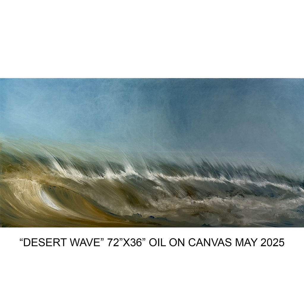 Shane Townley "Desert Wave" Original Abstract 72"X36" Mixed Media
