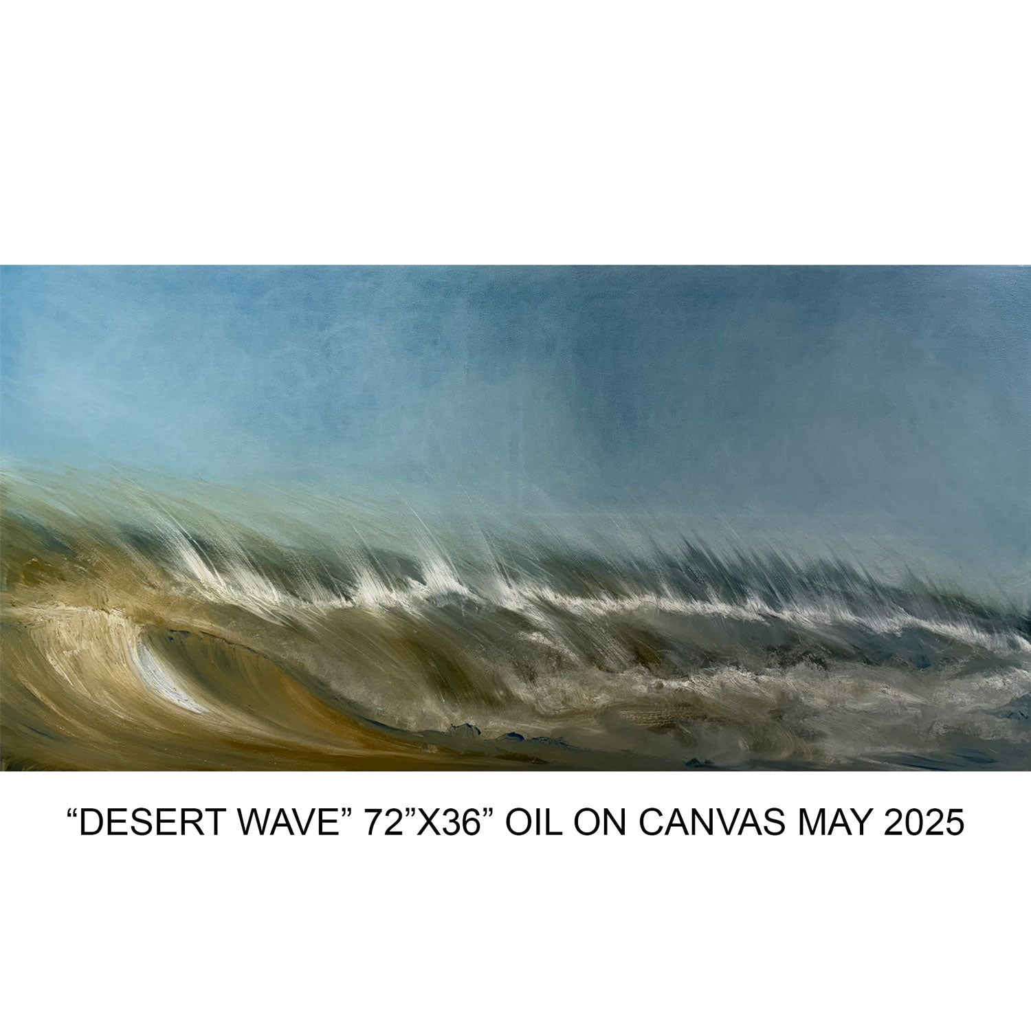 Shane Townley "Desert Wave" Original Abstract 72"X36" Mixed Media