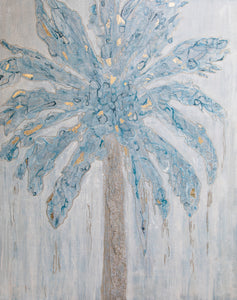 "Palm no.2" by Christy Linton, Mixed Media on Canvas