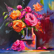 "Vibrant Flowers" by Manpreet K. Chawla, Acrylic on Canvas