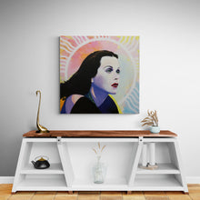 "Hedy Lamar Queen" by Dennis Asbury, Acrylic on Canvas