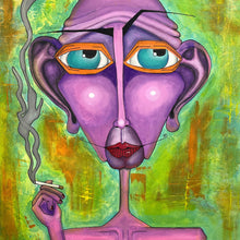 "No Smoking?" by Maureen Thompson, Acrylic on Canvas