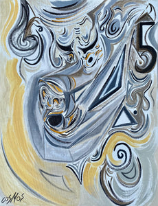 "EL Toro" by Cosmos, Acrylic on Canvas Panel
