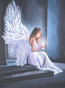 "Radiant Fairy" by Manpreet K. Chawla, Acrylic on Canvas