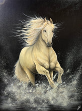 "White Horse" by Niloo Pariscari, Acrylic on Canvas