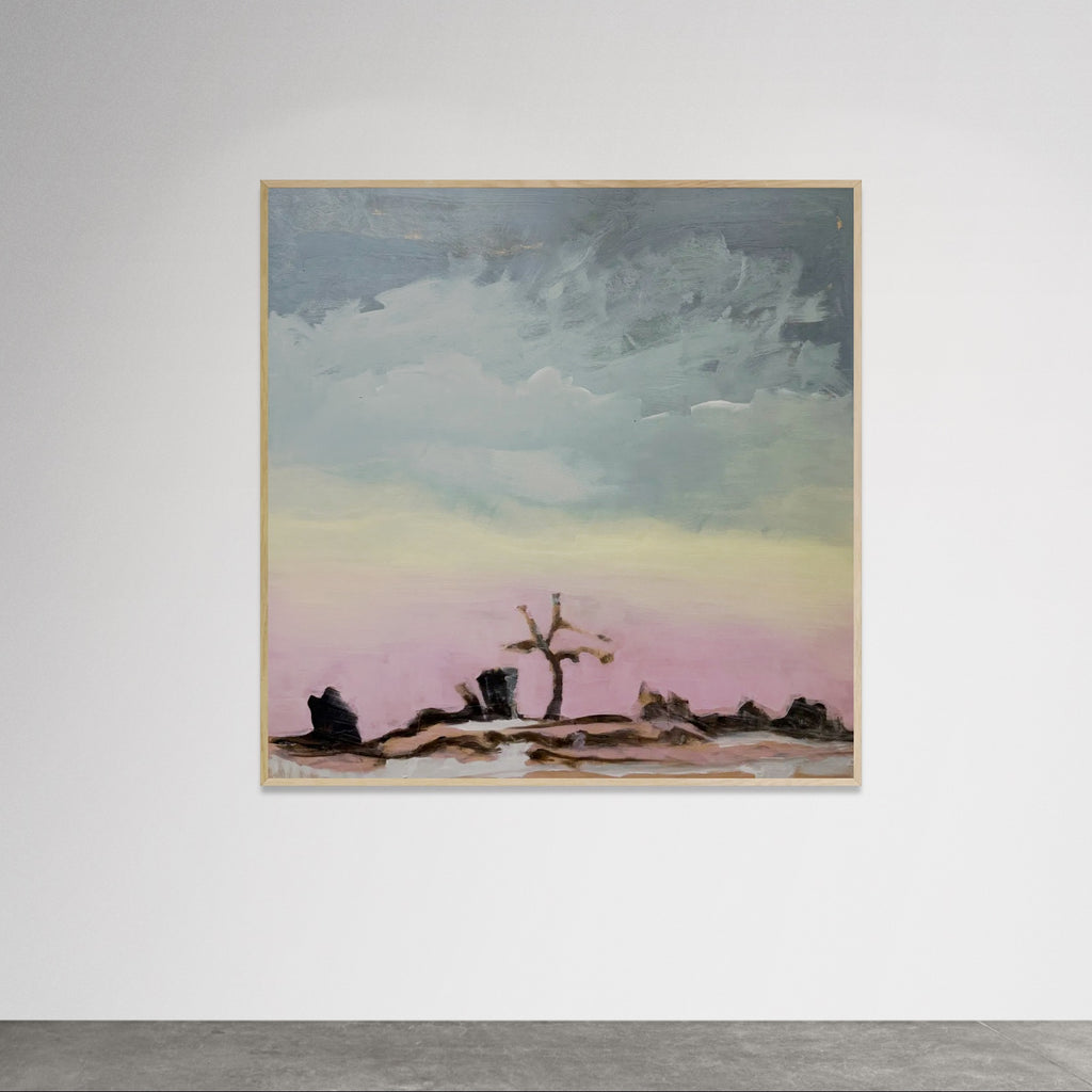 Shane Townley "JOSHUA TREE SHADOW SERIES 1" Original Abstract Landscape 48"X48" Acrylic