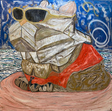 "Sea Dog" by Hani Braish, Mixed Media on Canvas