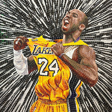 "Kobe Bryant" by Jay Nadeau, Mixed Media on Wood