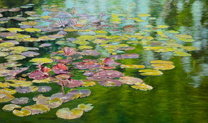 "Water Lillies 2.0" by Al Esquerra, Acrylic on Canvas