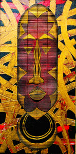 "Synchronize" by H. Craig Jackson, Acrylic on Bamboo