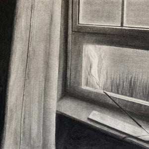 “Peaceful Night" by Catherine Erazo, Mixed Media on Paper