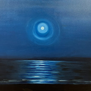 "Moonlit Serenity" by Olivia Holm, Oils on Canvas