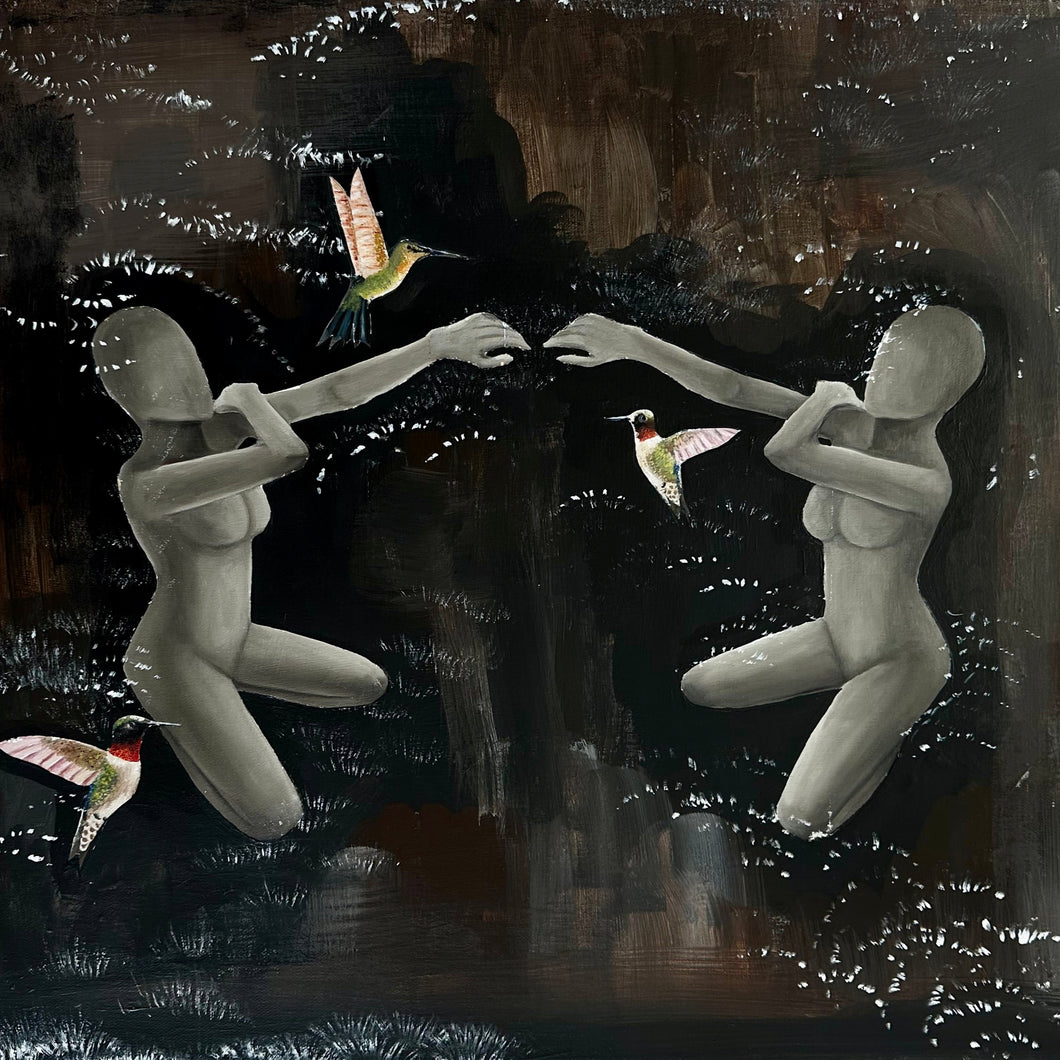 “Connected” by Catherine Erazo, Mixed Media on Canvas