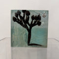 "Glass Box" Joshua Tree Small Original mixed media on wood panel, sits on the shelf or hang on wall (Copy)