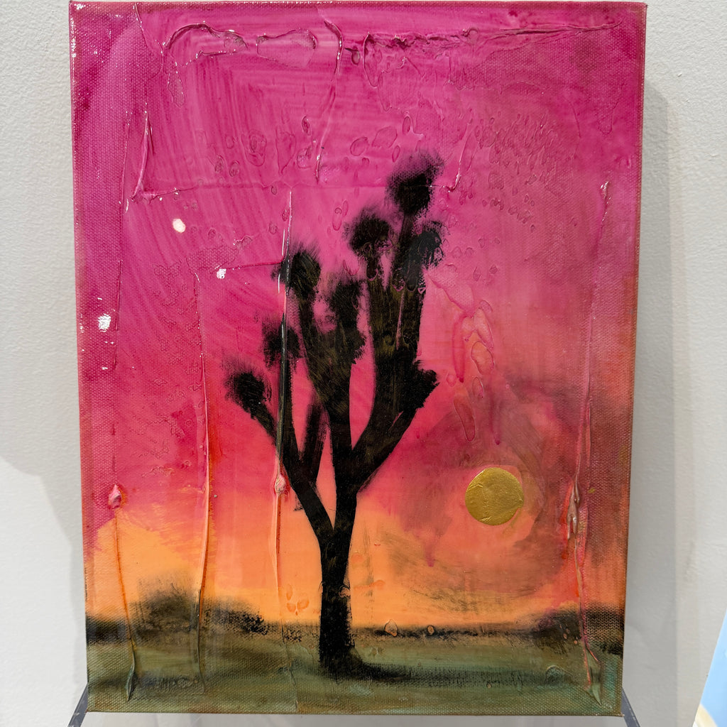 SOLD • Mini-Original Joshua Tree Mixed media with resin 14"X11" Signed on the reverse