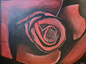 “The Rose” by Christopher Villanueva, Acrylic on Canvas