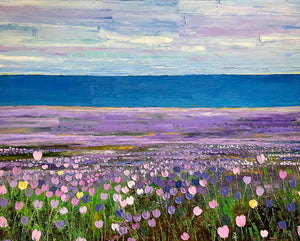 "Hello Spring" by May Attar, Oils on Canvas