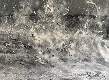 Close-up of a textured surface with black and white patterns