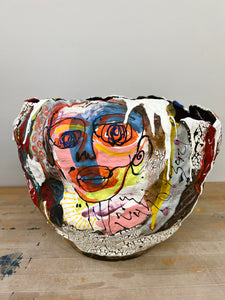 "Many Faces" by Kassandra Carey, Ceramic