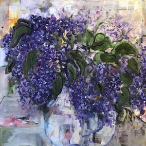 "Lilac from My Youth" by Bato Bostandzic, Acrylic on Canvas
