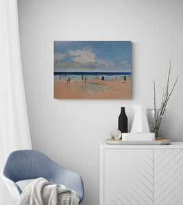 "Day At The Beach" by Moira Lumpkin, Acrylic on Canvas