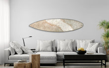 "Pure Hearts XXIV" by Carolyn Johnson, Mixed Media on recycled Surfboard