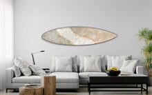 "Pure Hearts XXIV" by Carolyn Johnson, Mixed Media on recycled Surfboard