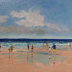 "Day At The Beach" by Moira Lumpkin, Acrylic on Canvas