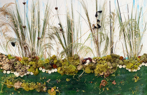"By the Waterfall's Edge" by Nancy Bermel, Acrylic on Canvas